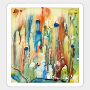 Encaustic Painting 10 Sticker